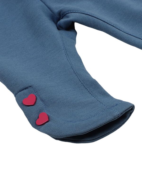 Girls Medium Light Blue Long Knitted Trouser image number 3